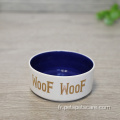 OEM ODM logo sublimation en céramique PET Dog Dog Bowl
